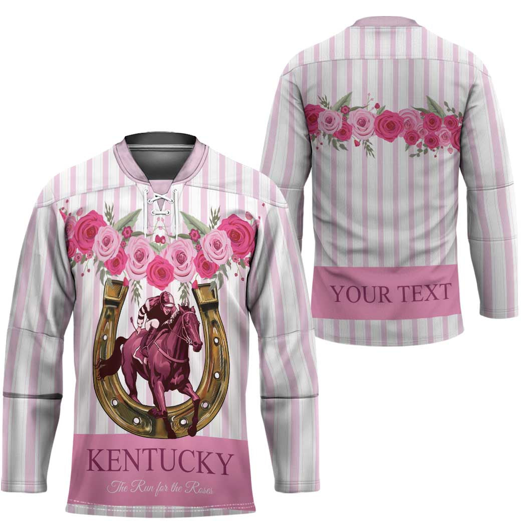 Personalized Kentucky Horse Racing Hockey Jersey Run For The Rose