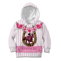 Personalized Kentucky Horse Racing Kid Hoodie Run For The Rose