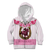 Personalized Kentucky Horse Racing Kid Hoodie Run For The Rose