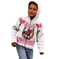 Personalized Kentucky Horse Racing Kid Hoodie Run For The Rose