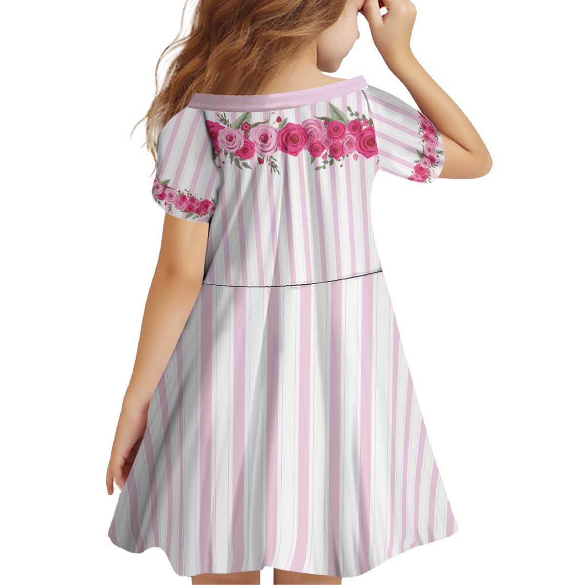 Personalized Kentucky Horse Racing Kid Short Sleeve Dress Run For The Rose