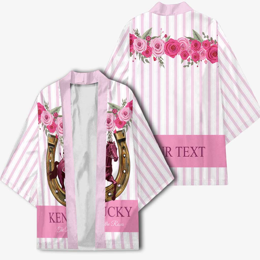 Personalized Kentucky Horse Racing Kimono Run For The Rose
