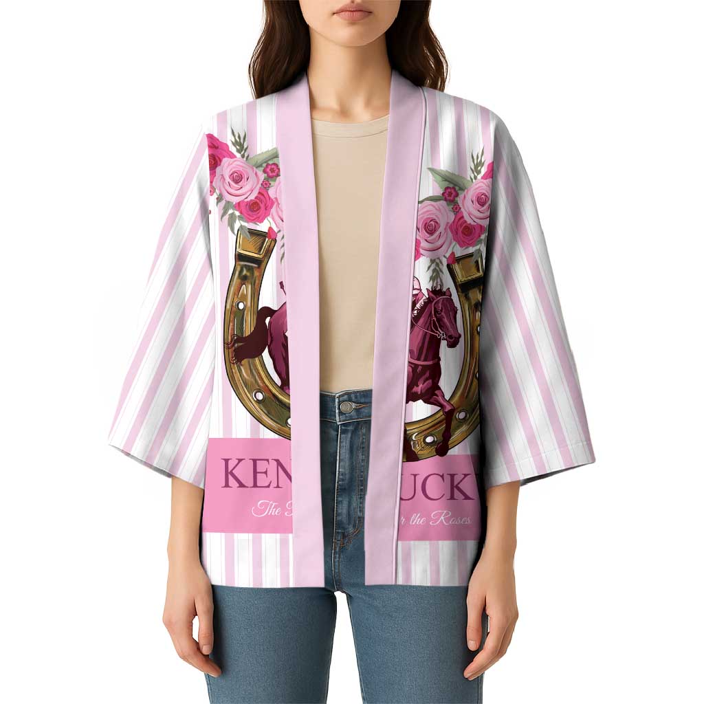Personalized Kentucky Horse Racing Kimono Run For The Rose