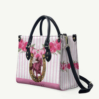 Kentucky Horse Racing Leather Bag Run For The Rose