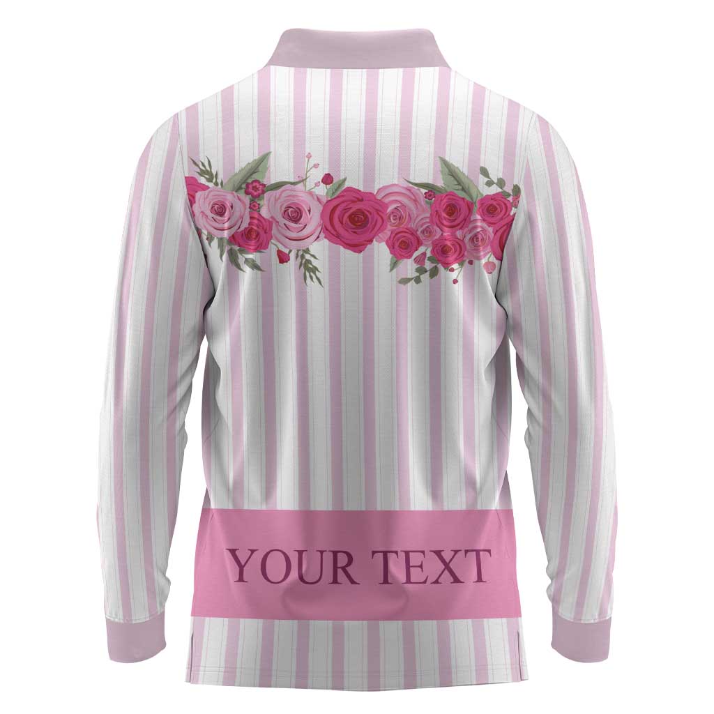 Personalized Kentucky Horse Racing Long Sleeve Polo Shirt Run For The Rose