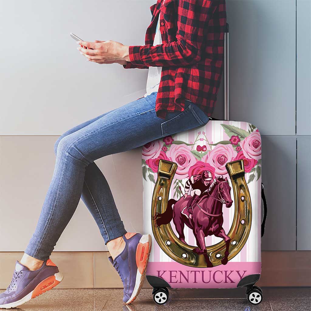 Kentucky Horse Racing Luggage Cover Run For The Rose