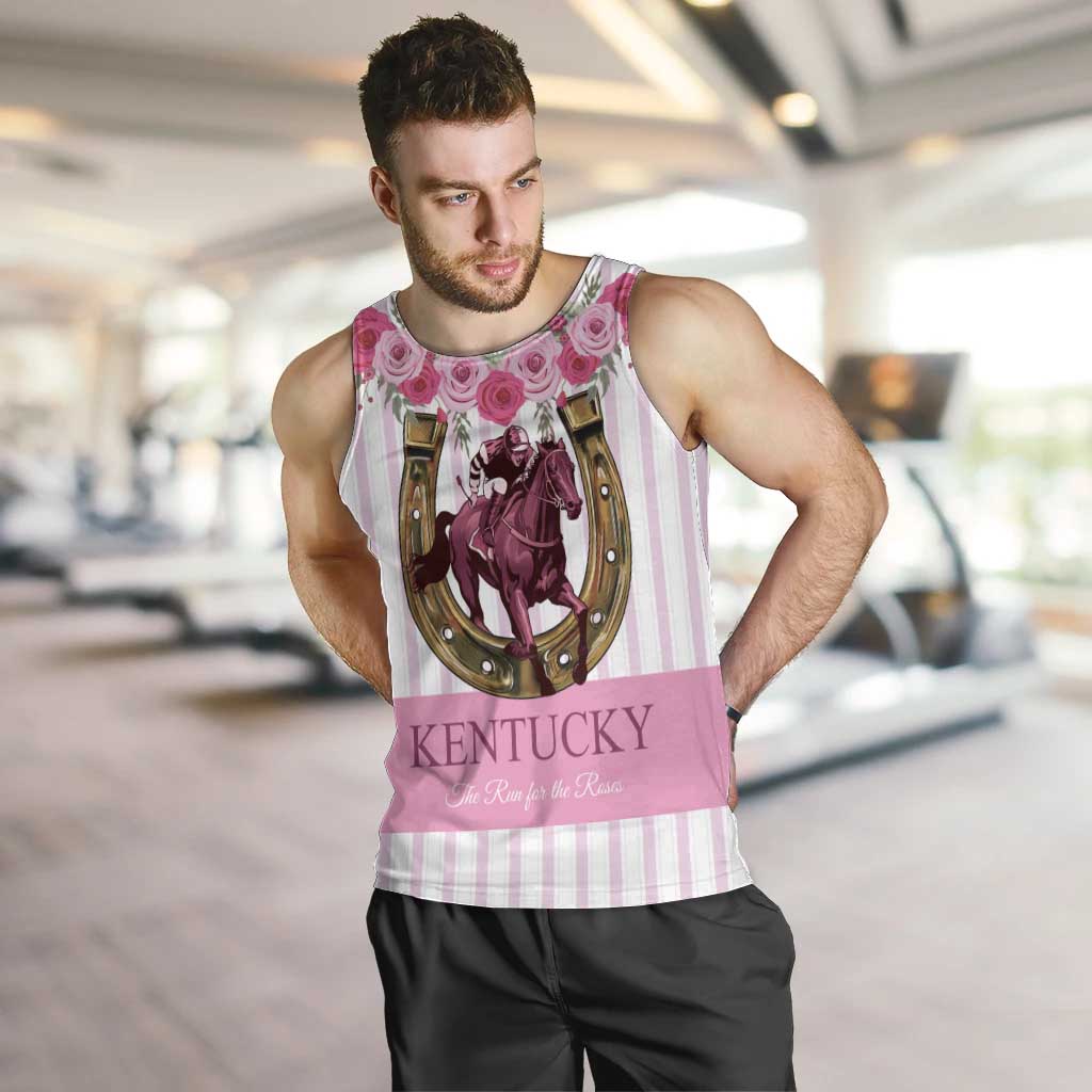 Personalized Kentucky Horse Racing Men Tank Top Run For The Rose