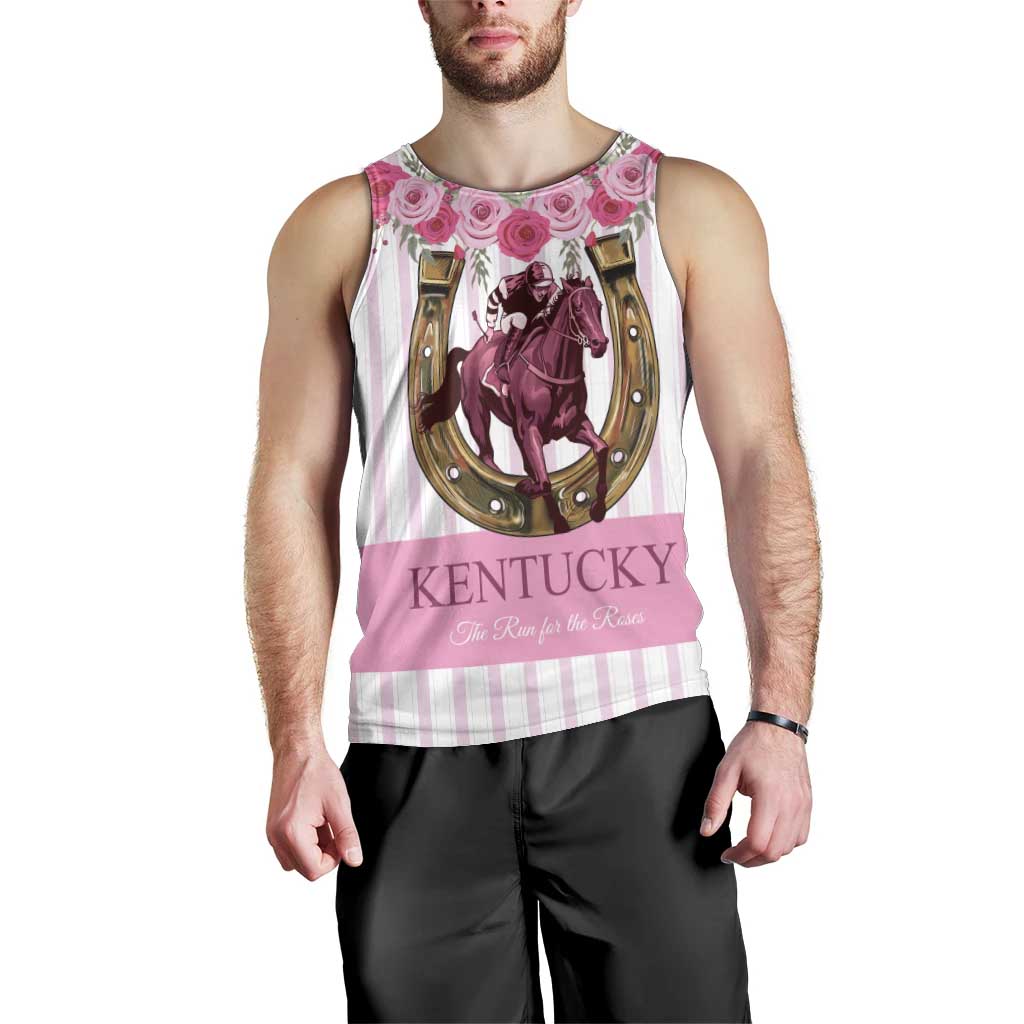 Personalized Kentucky Horse Racing Men Tank Top Run For The Rose