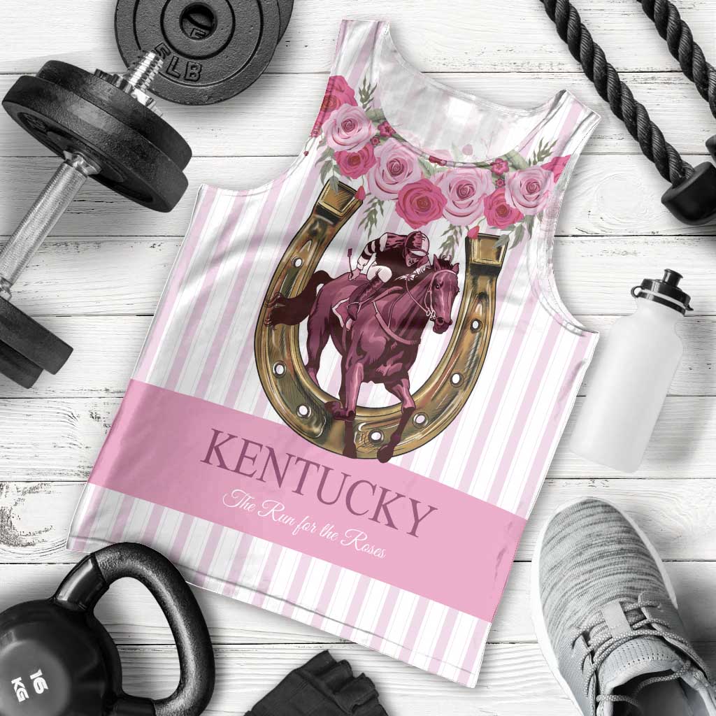 Personalized Kentucky Horse Racing Men Tank Top Run For The Rose