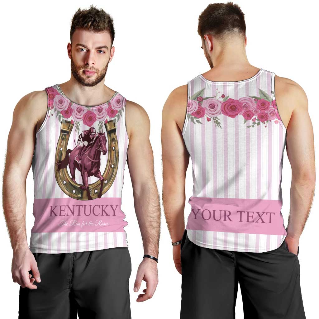 Personalized Kentucky Horse Racing Men Tank Top Run For The Rose