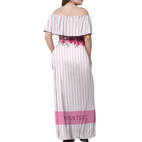 Personalized Kentucky Horse Racing Off Shoulder Maxi Dress Run For The Rose