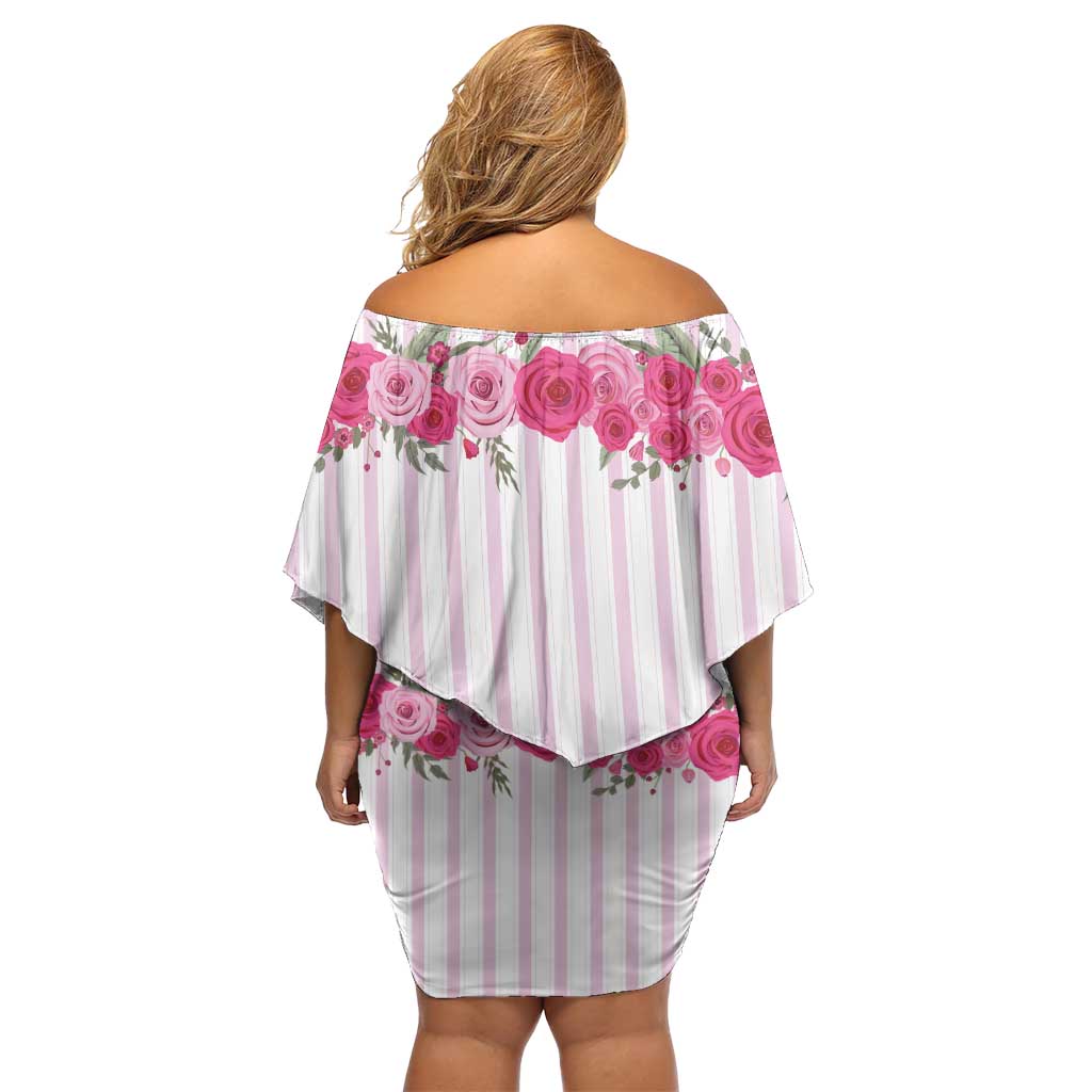 Personalized Kentucky Horse Racing Off Shoulder Short Dress Run For The Rose