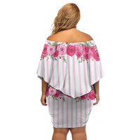 Personalized Kentucky Horse Racing Off Shoulder Short Dress Run For The Rose