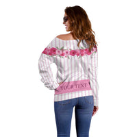Personalized Kentucky Horse Racing Off Shoulder Sweater Run For The Rose