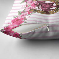 Kentucky Horse Racing Pillow Cover Run For The Rose