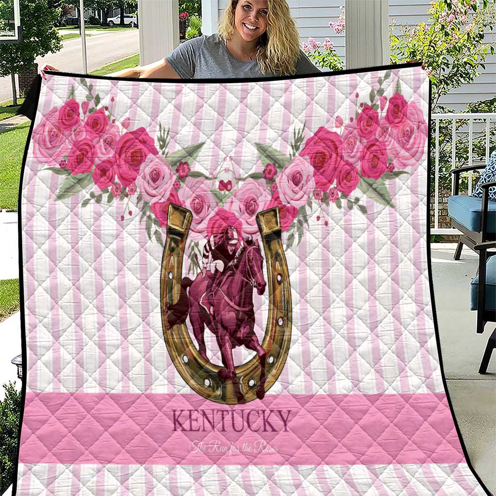 Kentucky Horse Racing Quilt Run For The Rose