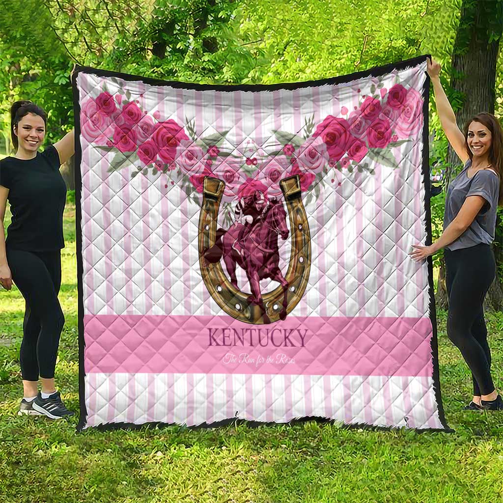 Kentucky Horse Racing Quilt Run For The Rose