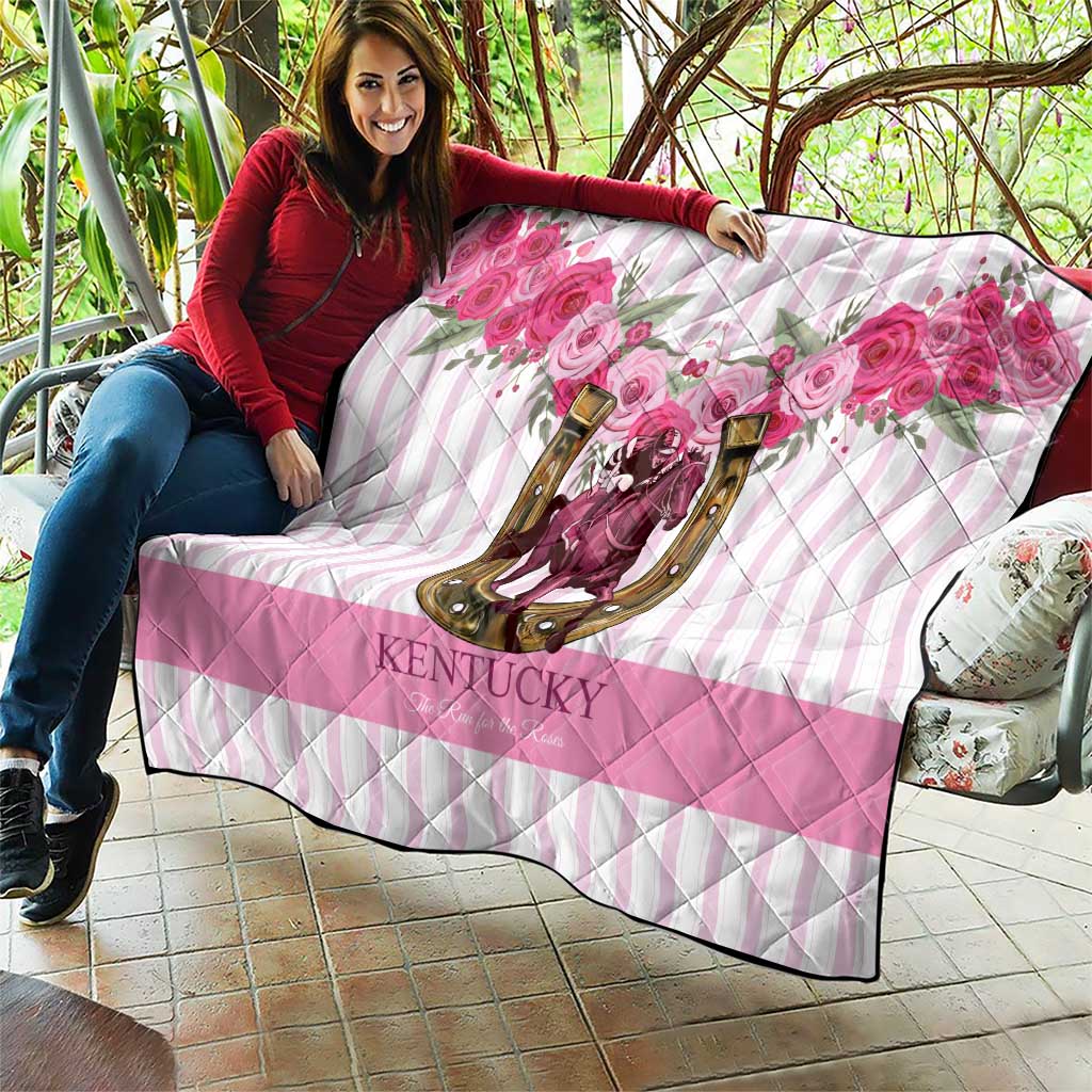 Kentucky Horse Racing Quilt Run For The Rose
