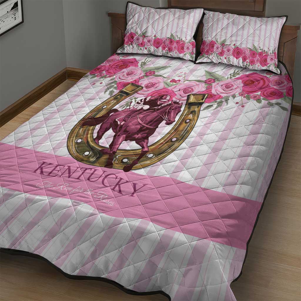 Kentucky Horse Racing Quilt Bed Set Run For The Rose
