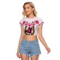 Personalized Kentucky Horse Racing Raglan Cropped T Shirt Run For The Rose