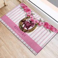 Kentucky Horse Racing Rubber Doormat Run For The Rose