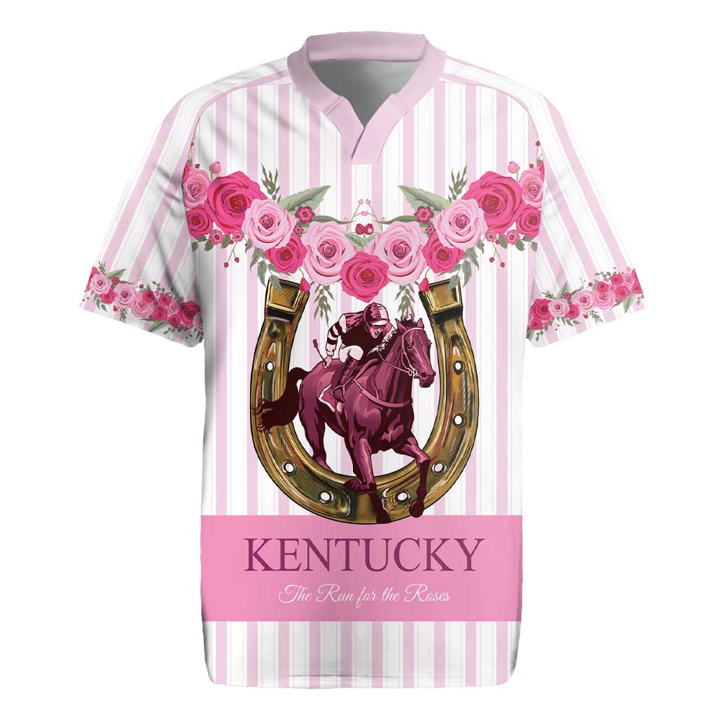 Personalized Kentucky Horse Racing Rugby Jersey Run For The Rose