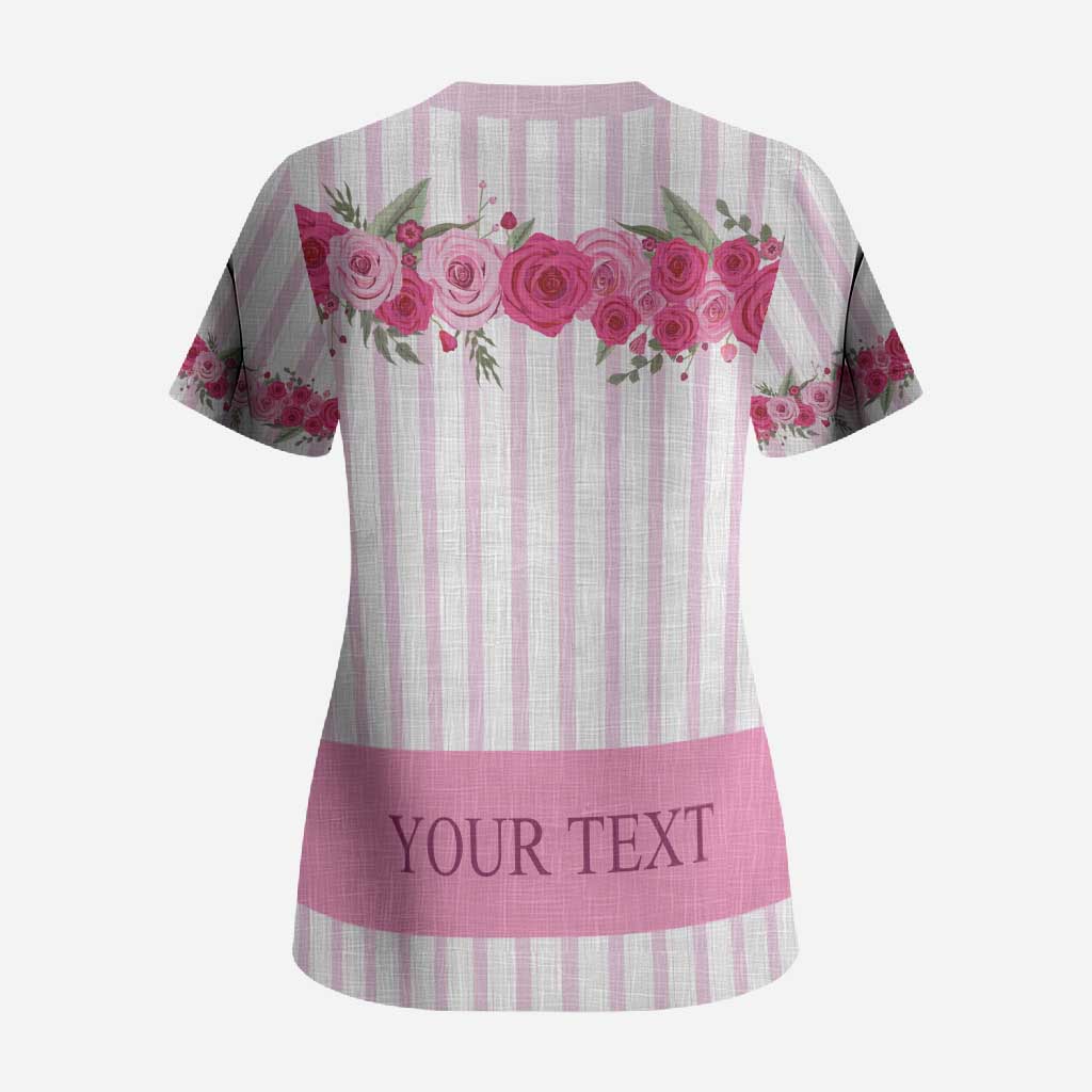 Personalized Kentucky Horse Racing Scrub Top Run For The Rose