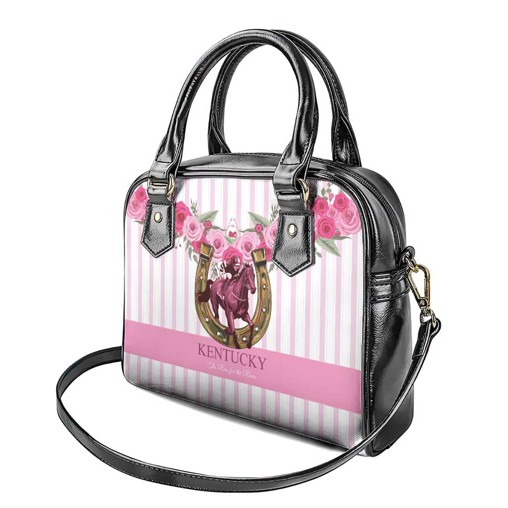 Kentucky Horse Racing Shoulder Handbag Run For The Rose