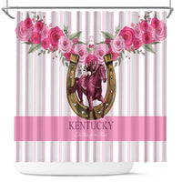 Kentucky Horse Racing Shower Curtain Run For The Rose