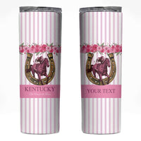 Personalized Kentucky Horse Racing Skinny Tumbler Run For The Rose