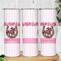 Personalized Kentucky Horse Racing Skinny Tumbler Run For The Rose