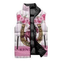 Personalized Kentucky Horse Racing Sleeveless Puffer Jacket Run For The Rose