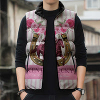 Personalized Kentucky Horse Racing Sleeveless Puffer Jacket Run For The Rose