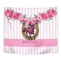 Kentucky Horse Racing Tapestry Run For The Rose