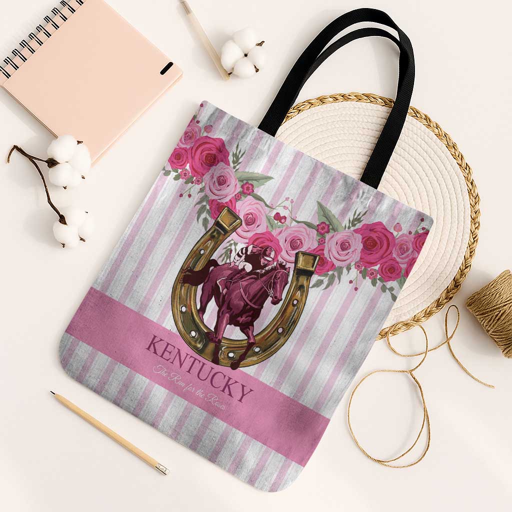 Kentucky Horse Racing Tote Bag Run For The Rose
