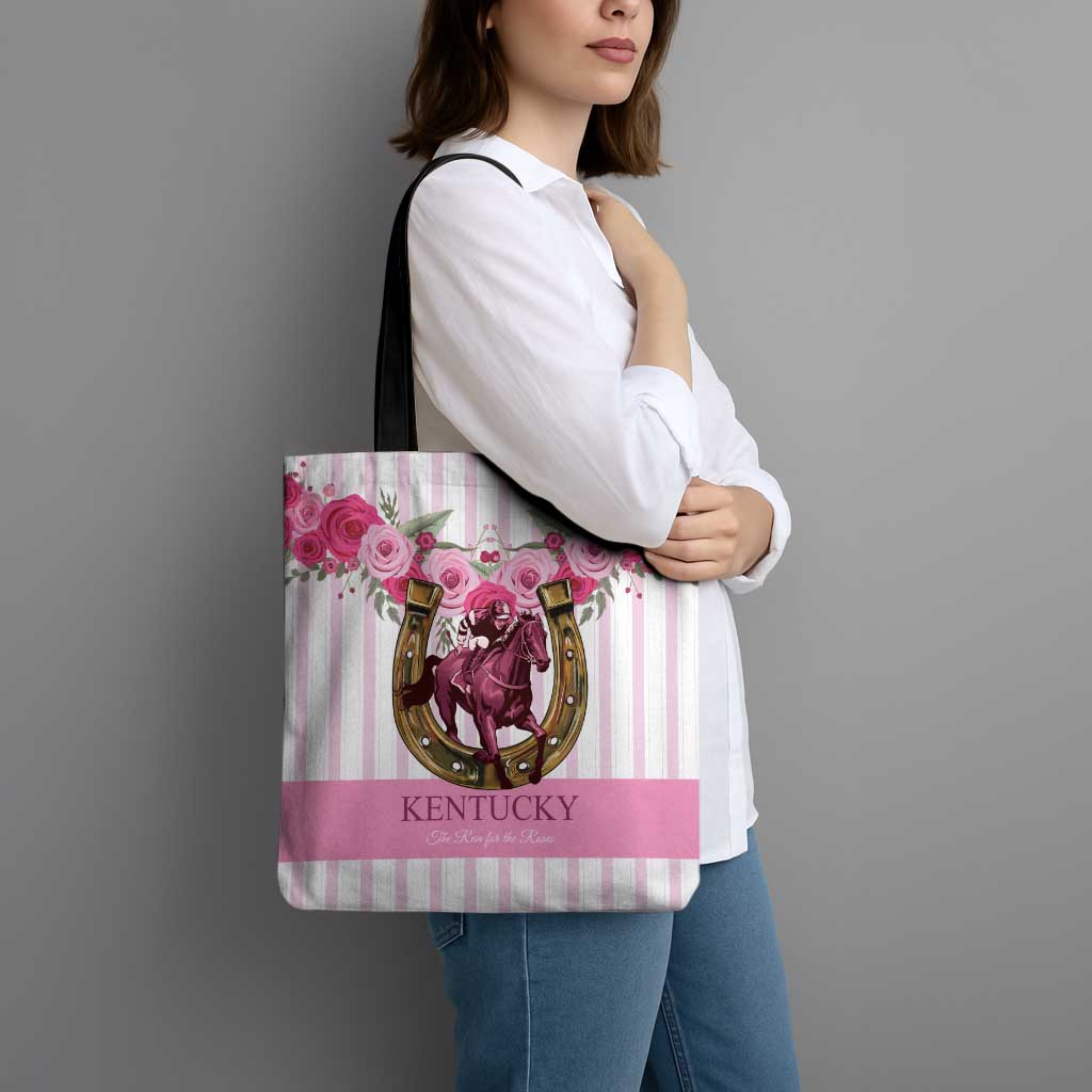 Kentucky Horse Racing Tote Bag Run For The Rose