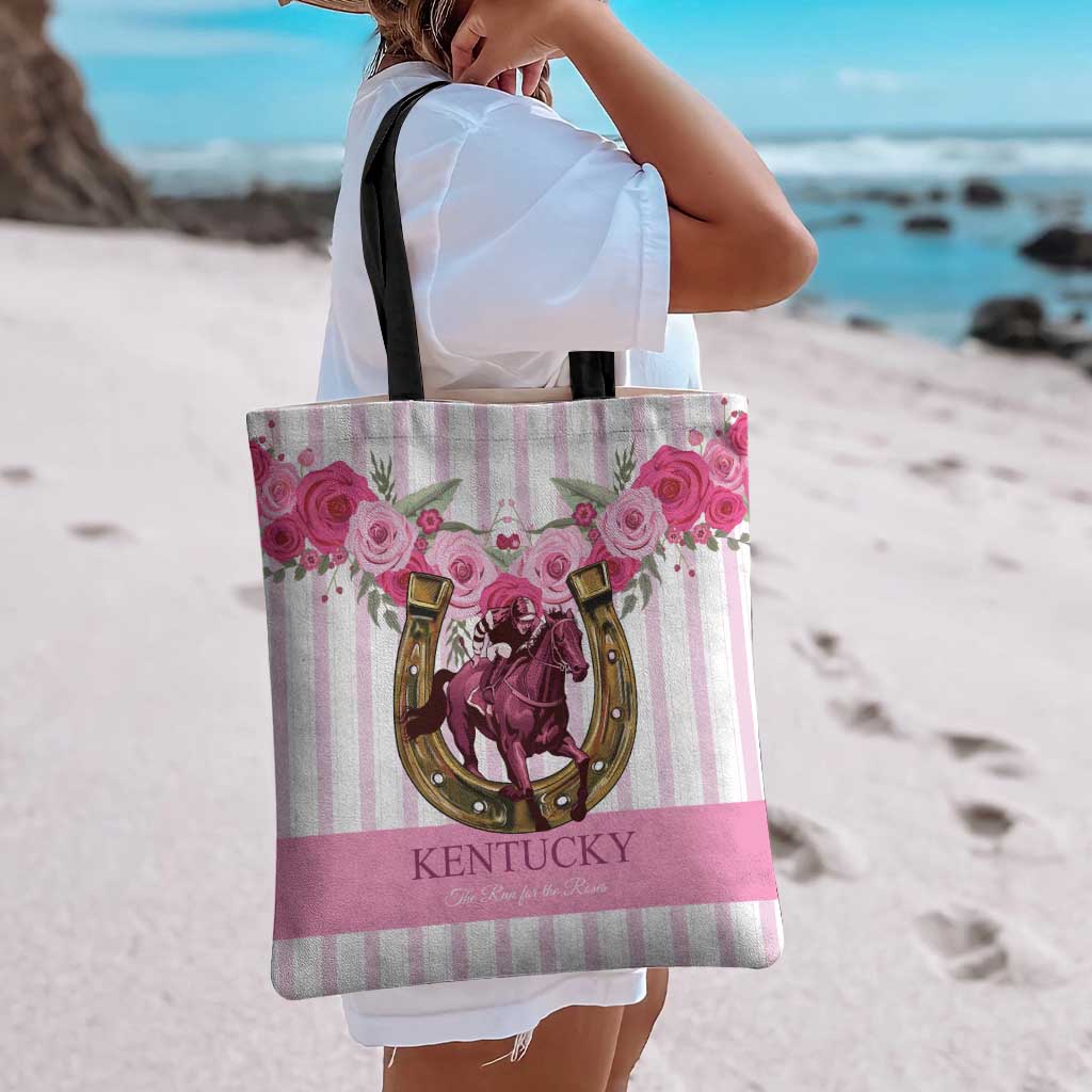 Kentucky Horse Racing Tote Bag Run For The Rose