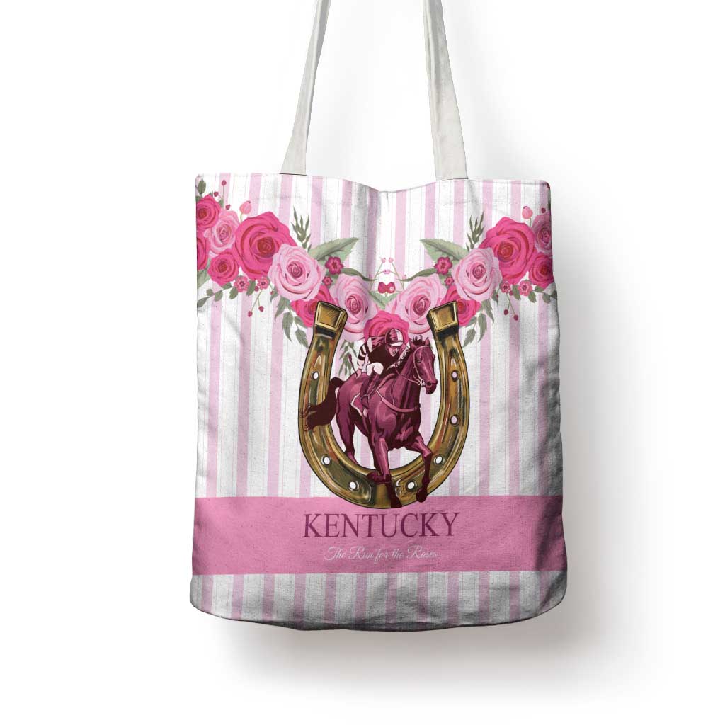 Kentucky Horse Racing Tote Bag Run For The Rose
