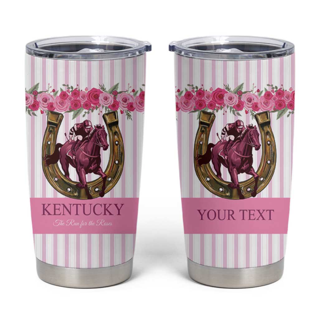Personalized Kentucky Horse Racing Tumbler Cup Run For The Rose