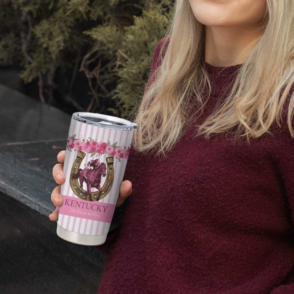 Personalized Kentucky Horse Racing Tumbler Cup Run For The Rose