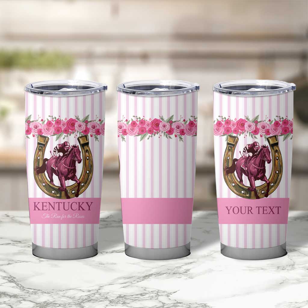 Personalized Kentucky Horse Racing Tumbler Cup Run For The Rose