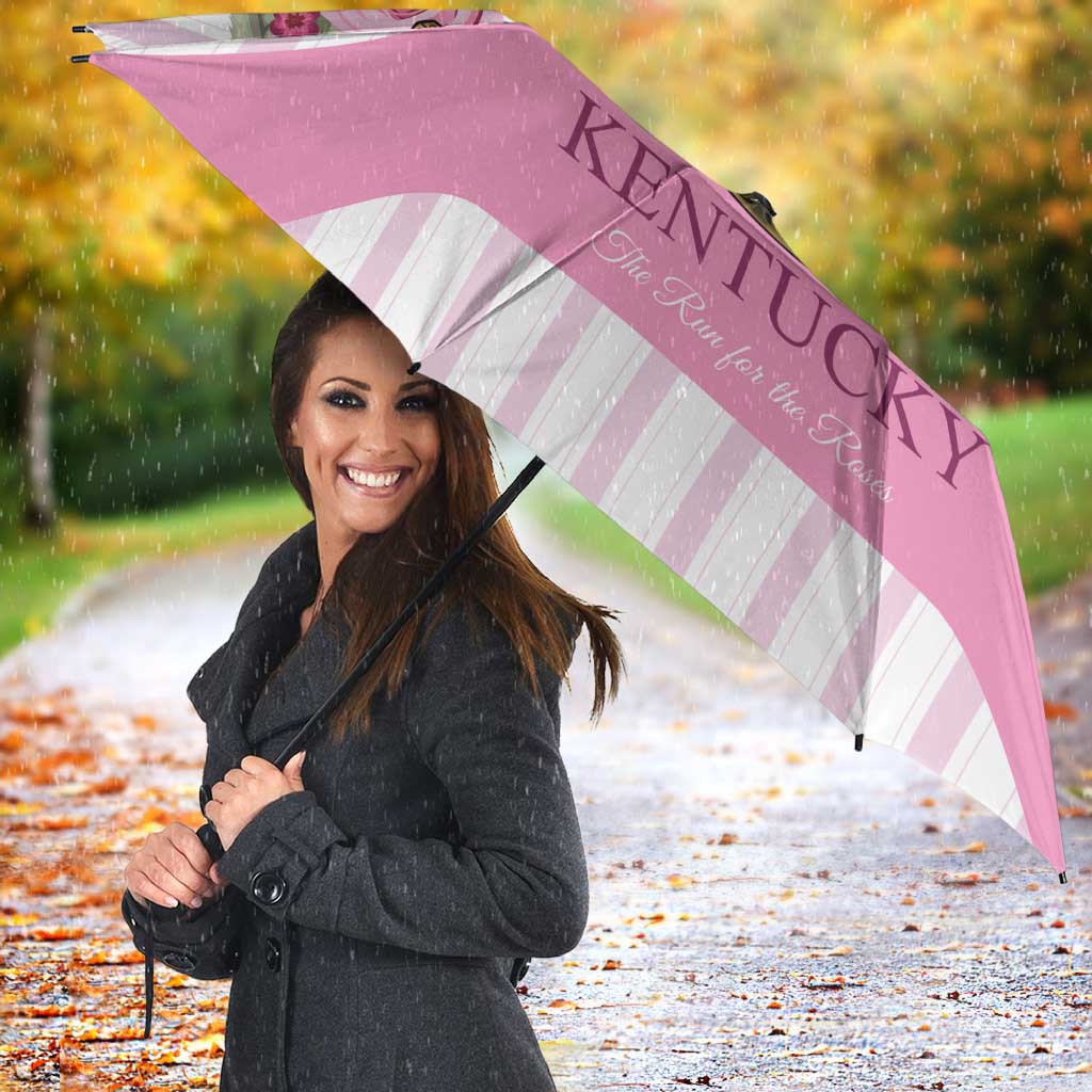 Kentucky Horse Racing Umbrella Run For The Rose