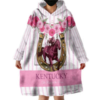 Personalized Kentucky Horse Racing Wearable Blanket Hoodie Run For The Rose