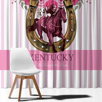 Kentucky Horse Racing Window Curtain Run For The Rose