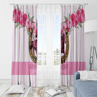 Kentucky Horse Racing Window Curtain Run For The Rose