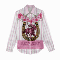 Personalized Kentucky Horse Racing Women Casual Shirt Run For The Rose