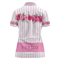 Personalized Kentucky Horse Racing Women Polo Shirt Run For The Rose