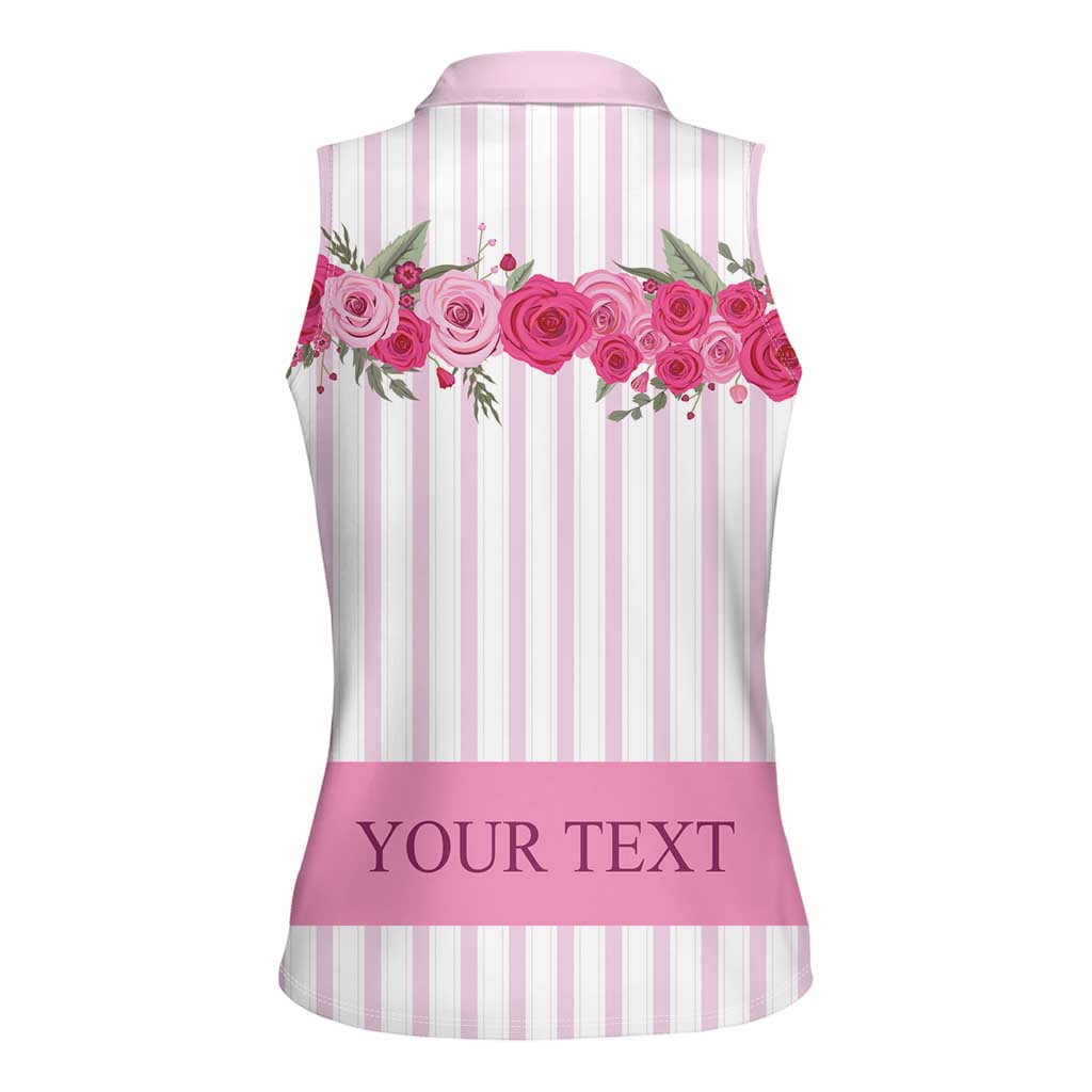 Personalized Kentucky Horse Racing Women Sleeveless Polo Shirt Run For The Rose