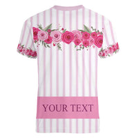 Personalized Kentucky Horse Racing Women V-Neck T-Shirt Run For The Rose