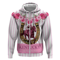 Personalized Kentucky Horse Racing Zip Hoodie Run For The Rose